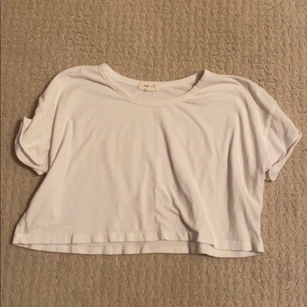 White crop top